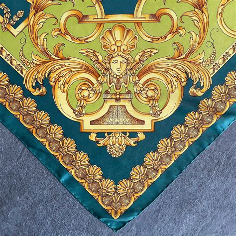 versace baroque-print silk scarf|gianni Versace silk scarf.